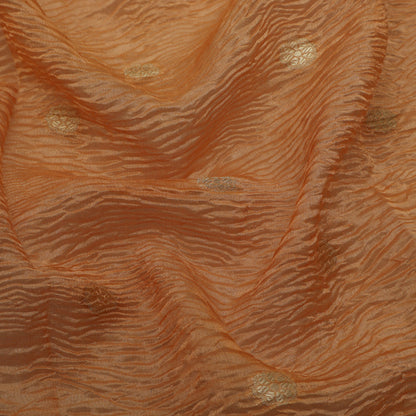 Peach Color Crush Tissue  Booti Fabric