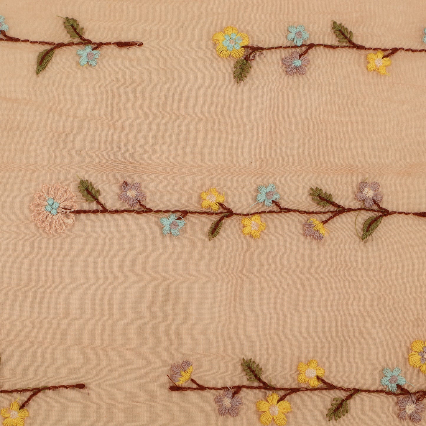 Pure Chanderi Embroidery Fabric
