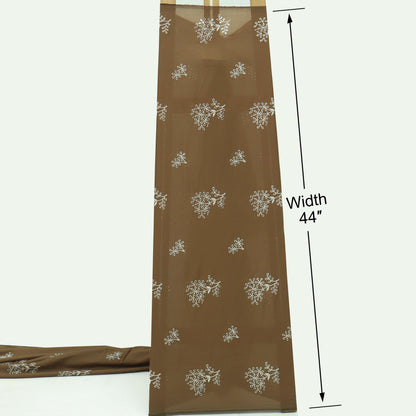 Cotton Chikan Embroidery Fabric