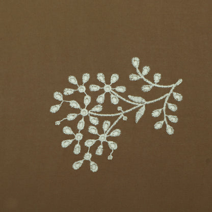 Cotton Chikan Embroidery Fabric