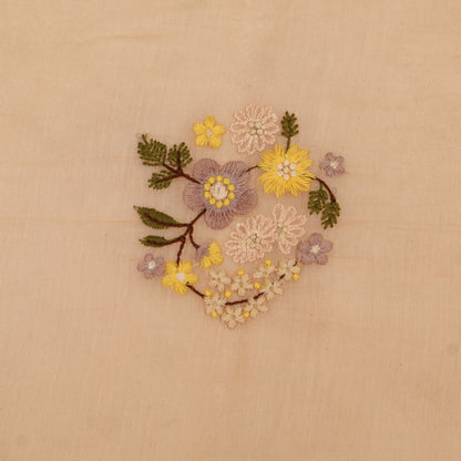 Pure Chanderi Embroidery Fabric