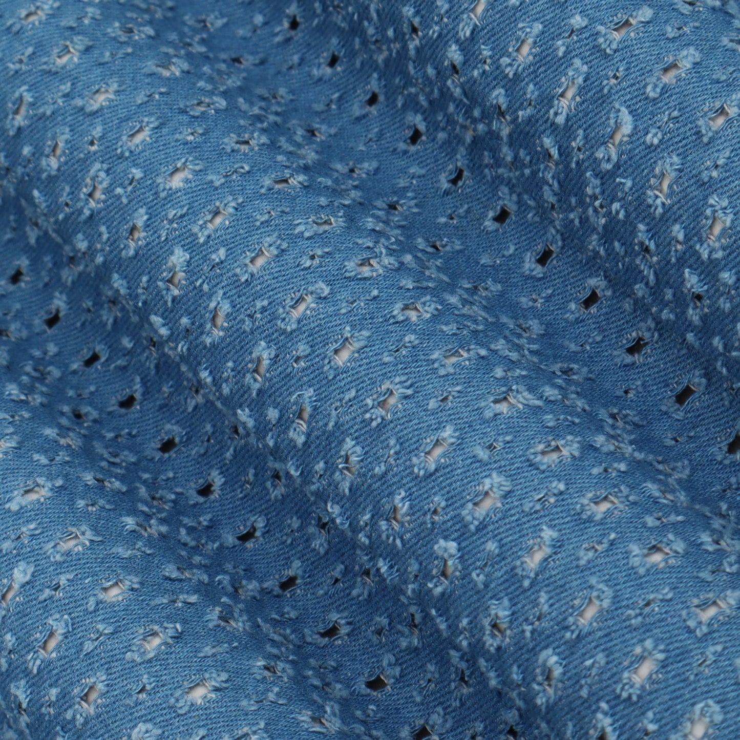 Denim Embroidery Fabric