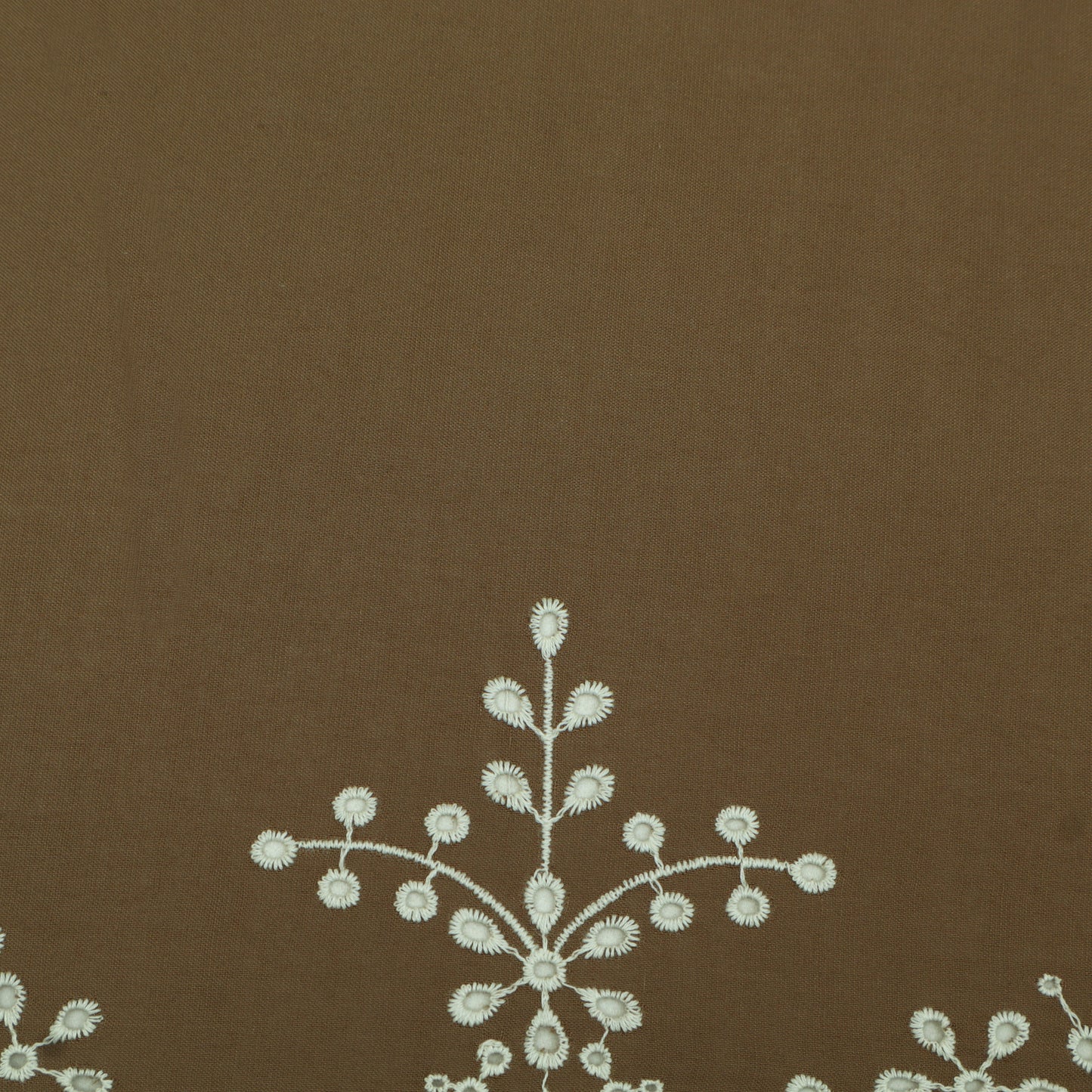 Cotton Chikan Embroidery Fabric