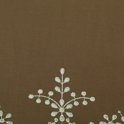Cotton Chikan Embroidery Fabric