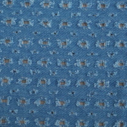 Denim Embroidery Fabric