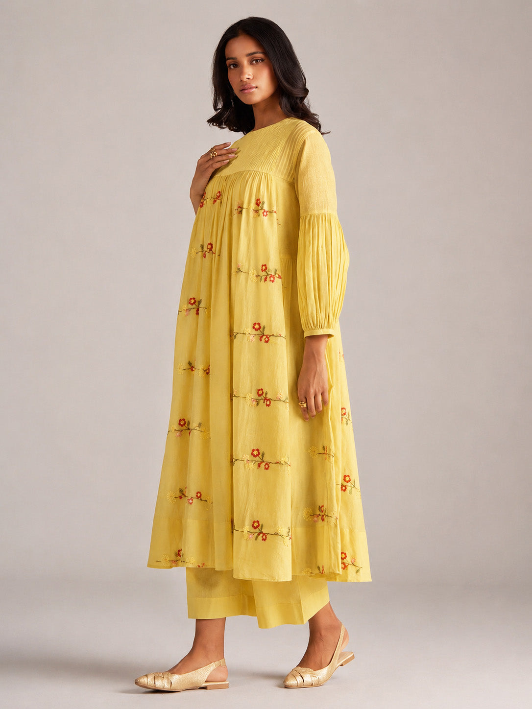 Pure Chanderi Embroidery Fabric