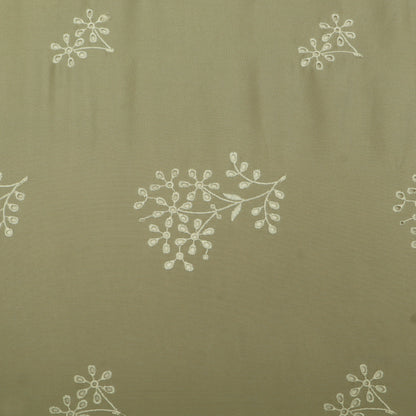 Cotton Chikan Embroidery Fabric