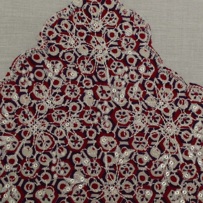 Colored  Patch Work Plazo Fabric