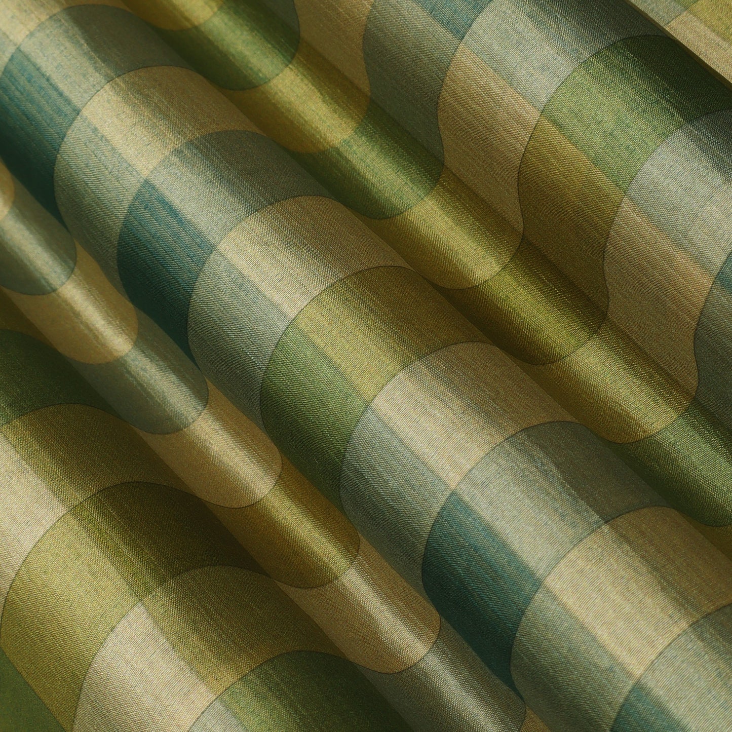 Pure Tissue Brocade Fabric  Multitone Checked Weave with Elegant