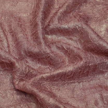 Powder Pink Color Crush Shimmer Crepe Fabric