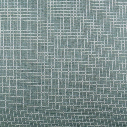 Sky Blue  Color Chanderi Check Embroidery Fabric