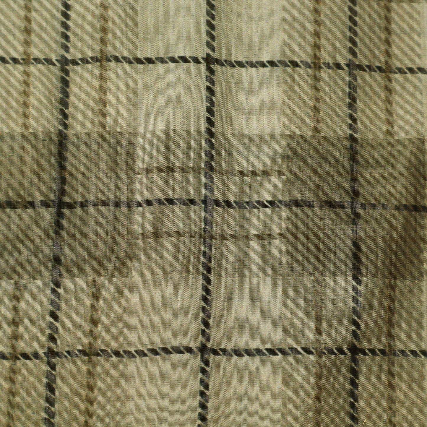 Pure Tissue Brocade Fabric Elegant Checked Weave with Subtle Metallic