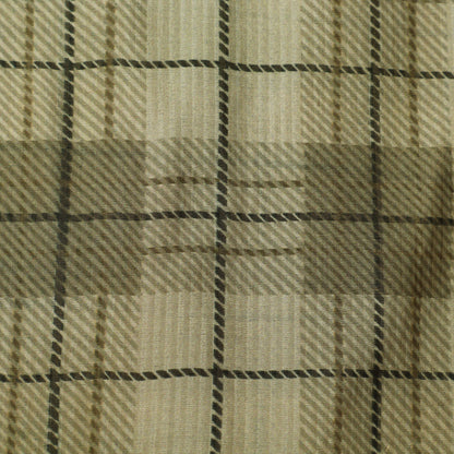 Pure Tissue Brocade Fabric Elegant Checked Weave with Subtle Metallic