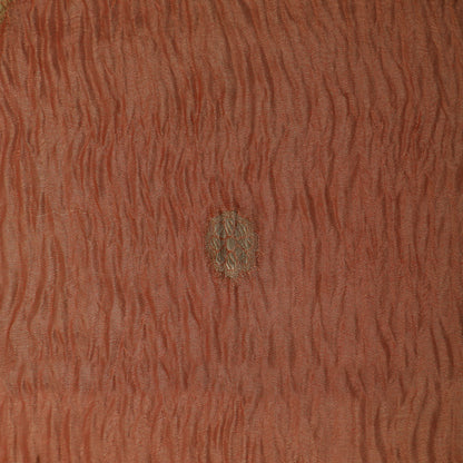 Brownish Pink Color Crush Tissue  Booti Fabric