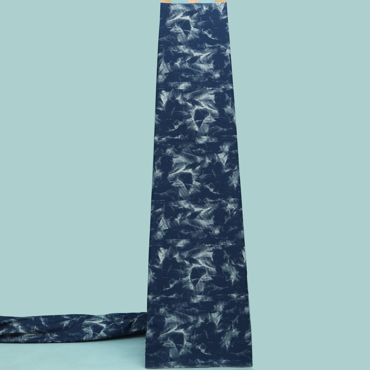 Blue Color Denim Shibori Print Fabric