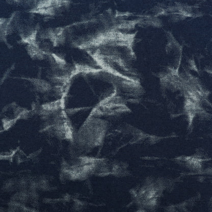 Blue Color Denim Shibori Print Fabric