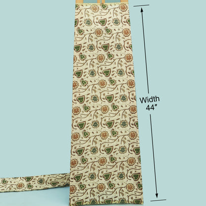 Silk Chanderi Foil Print Fabric