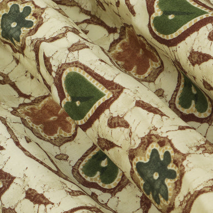 Silk Chanderi Foil Print Fabric