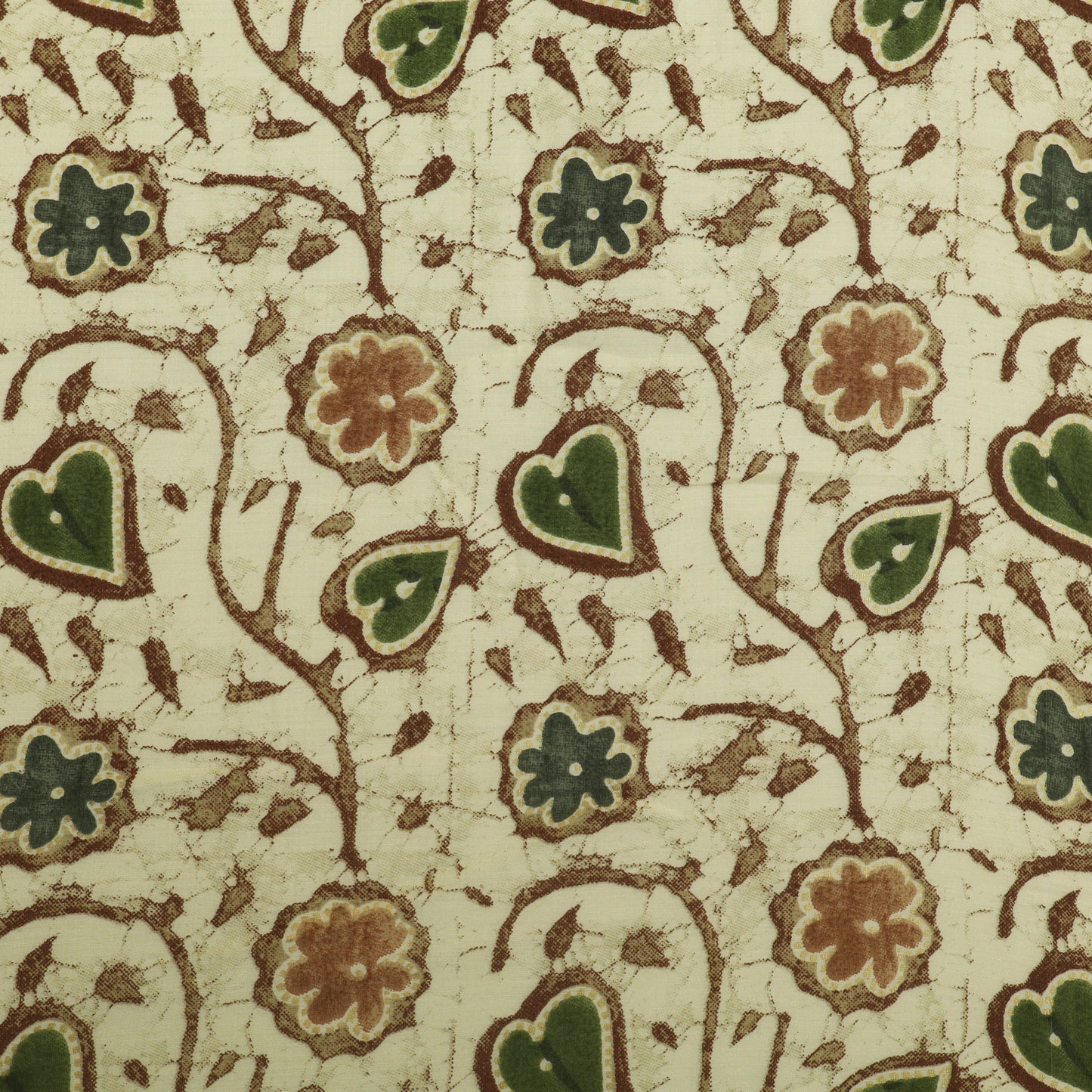 Silk Chanderi Foil Print Fabric