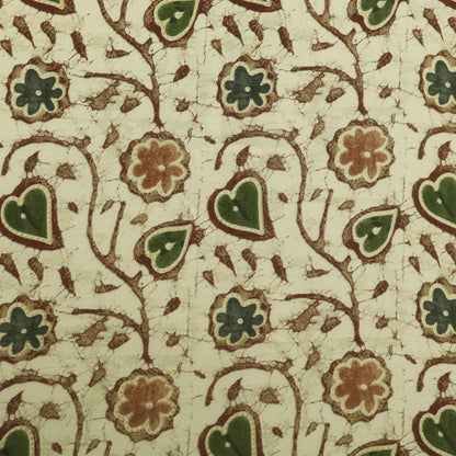 Silk Chanderi Foil Print Fabric