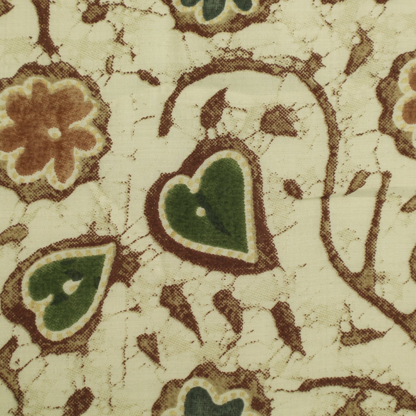 Silk Chanderi Foil Print Fabric