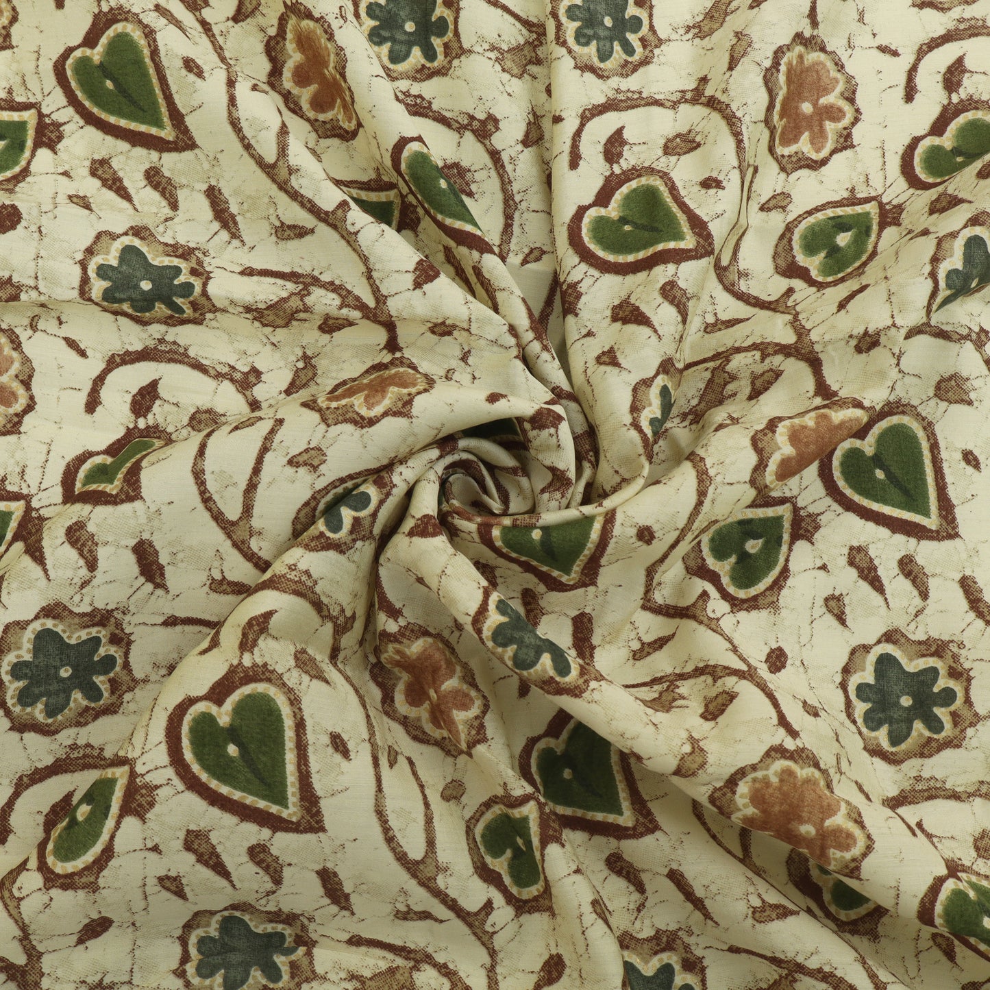 Silk Chanderi Foil Print Fabric
