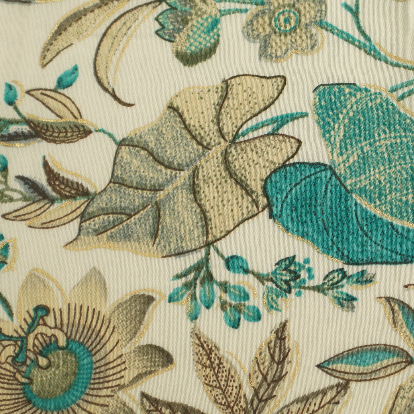 Chanderi Foil Print Fabric