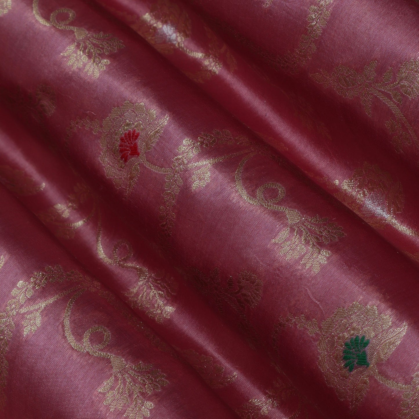 Pink Color Brocade Fabric