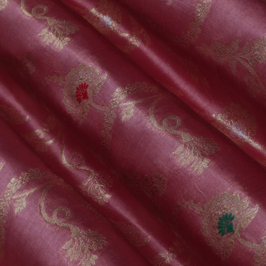 Pink Color Brocade Fabric
