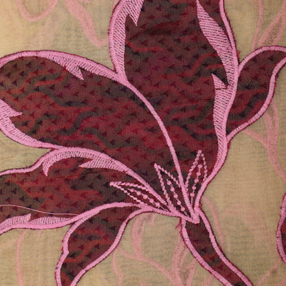 Pure TIssue Embroidered Fabric