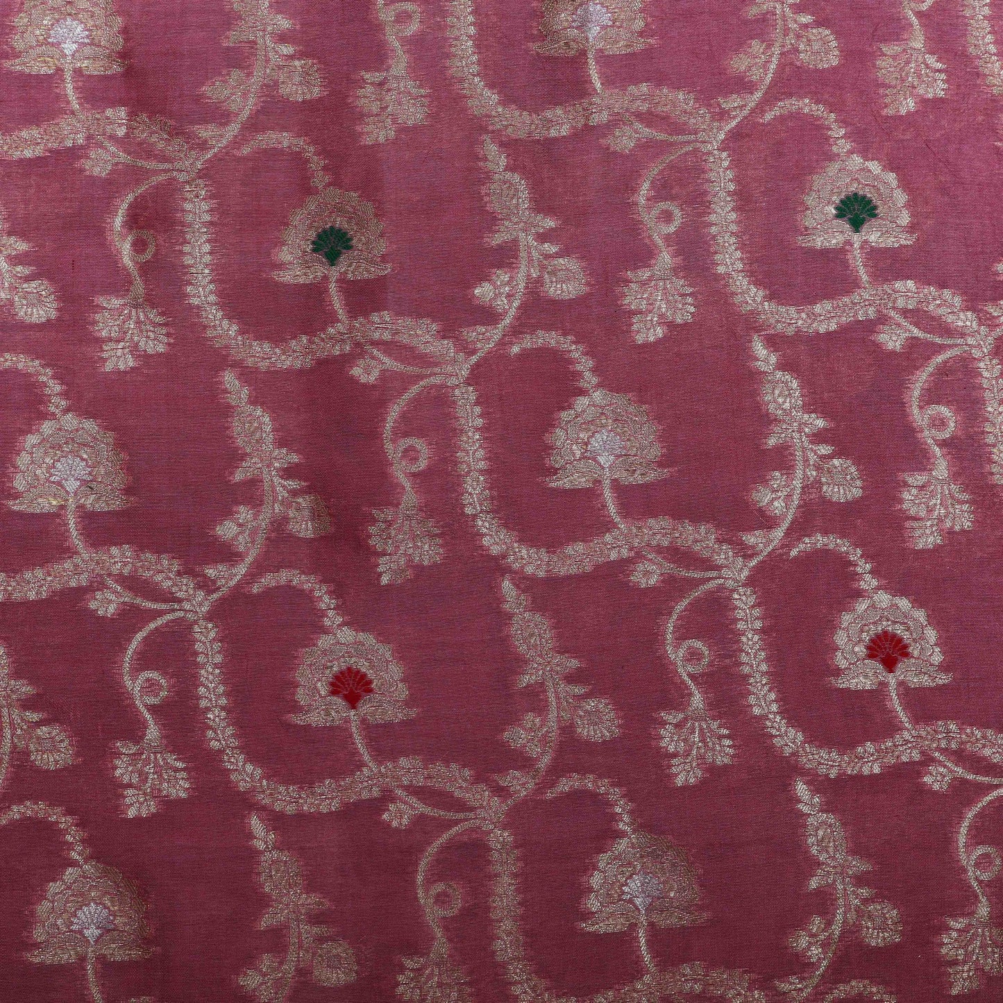Pink Color Brocade Fabric