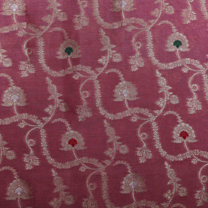 Pink Color Brocade Fabric