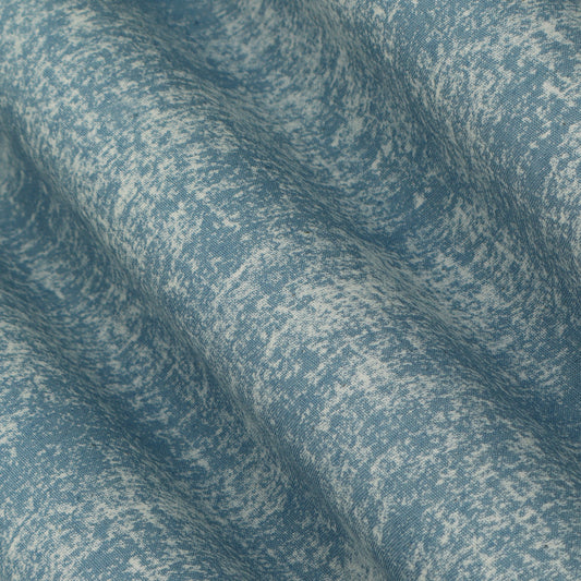 Blue Color Denim Print Fabric