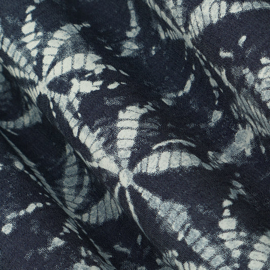 Blue Color Denim Print Fabric