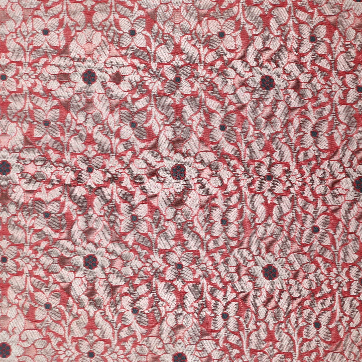 Pink Color Pauri Meena Brocade Fabric