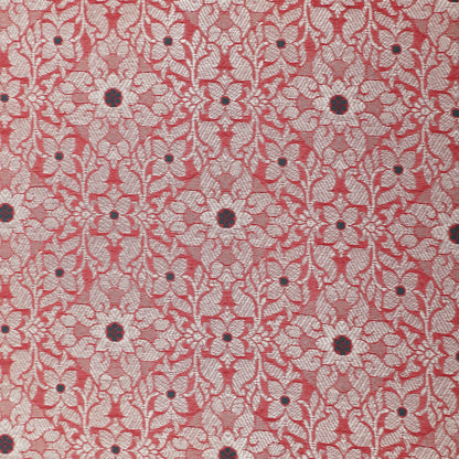 Pink Color Pauri Meena Brocade Fabric