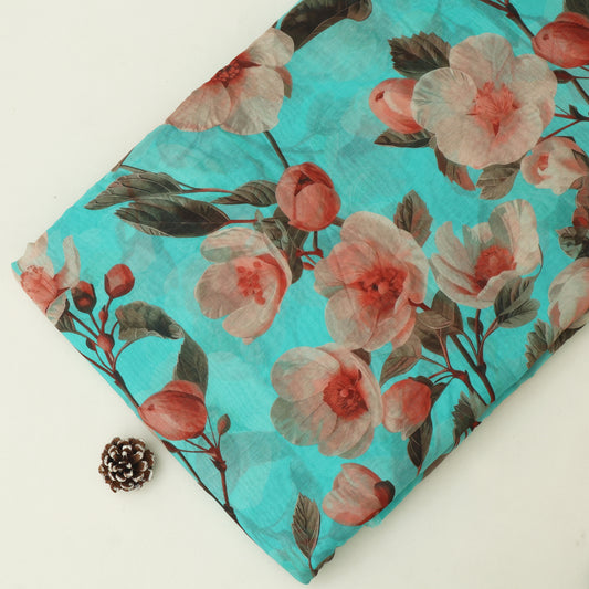 Chanderi Print Fabric