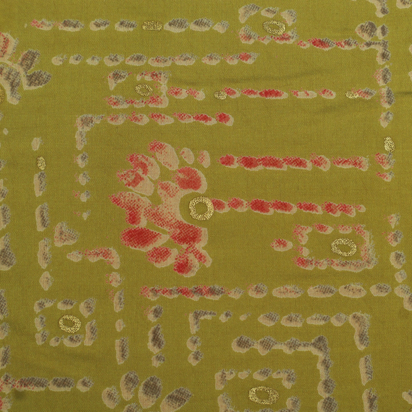 Silk Chanderi Foil Print Fabric