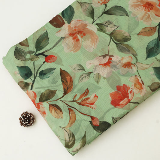 Chanderi Print Fabric