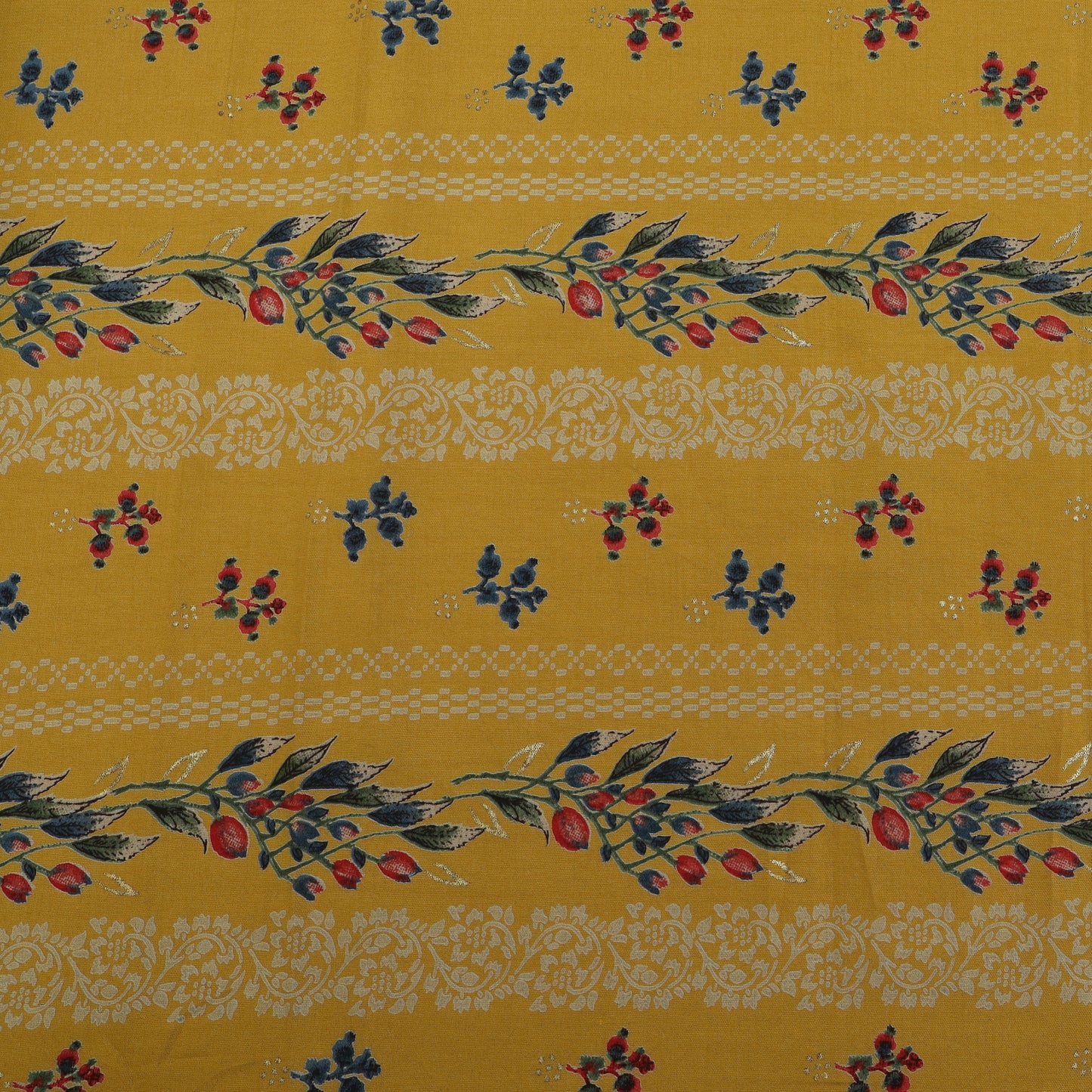 Chanderi Foil Print Fabric