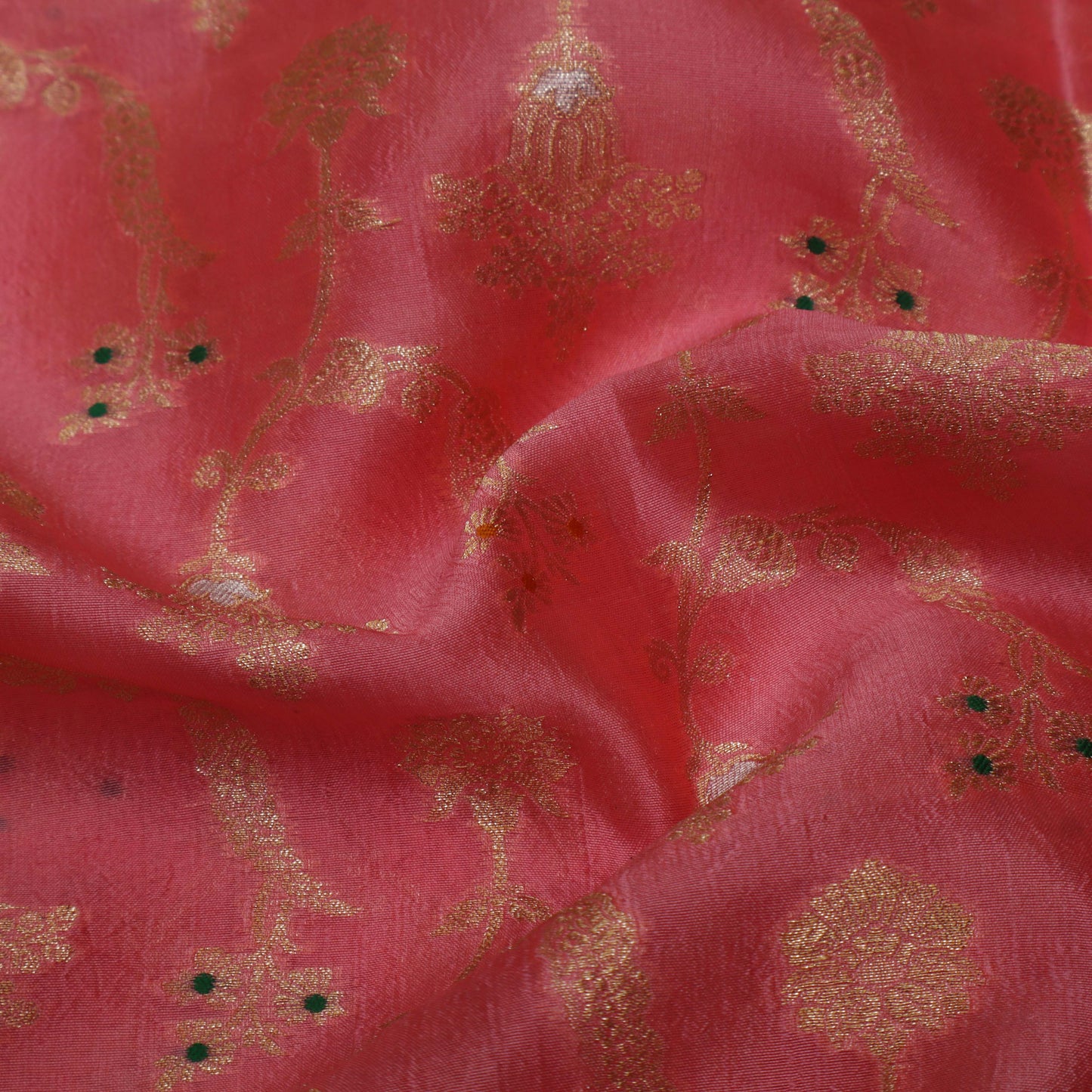 Pink Color Brocade Fabric