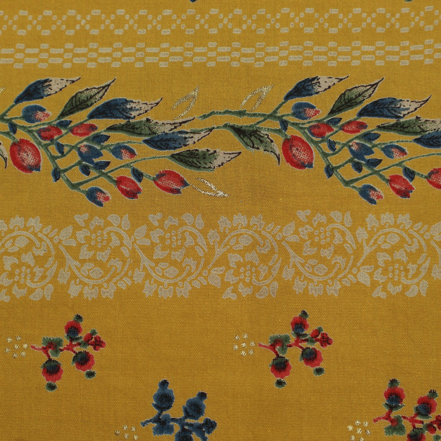 Chanderi Foil Print Fabric