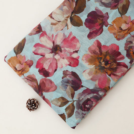 Chanderi Print Fabric