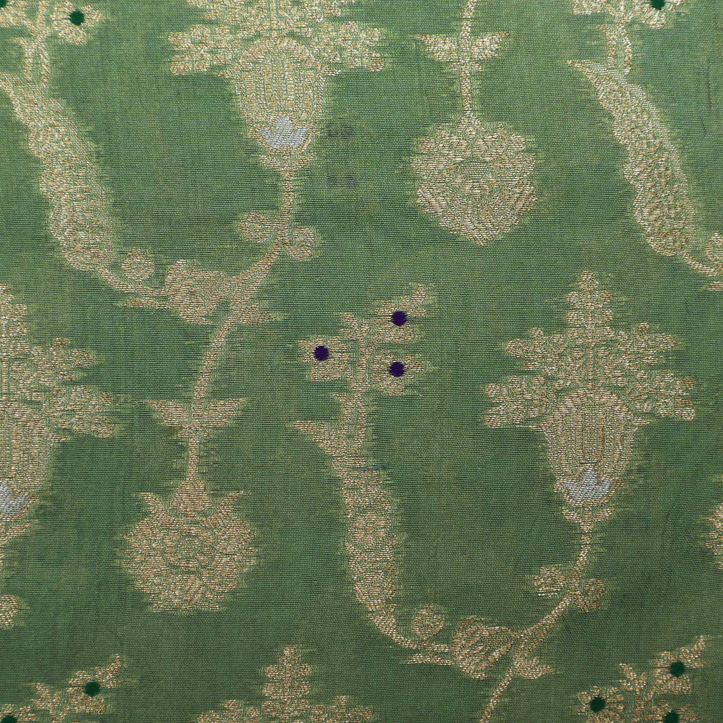 Pista Green Color Brocade Fabric