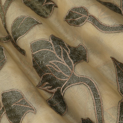 Floral Printed Organza Fabric for Festive & Party Wear