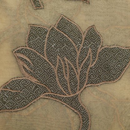 Floral Printed Organza Fabric for Festive & Party Wear