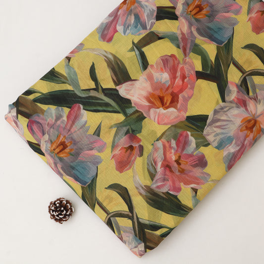 Chanderi Print Fabric