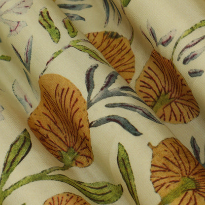 Floral Hydra Crepe Print Fabric