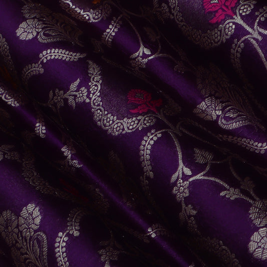 Purple Color Brocade Fabric