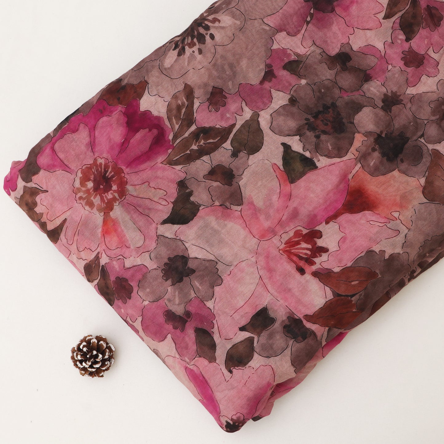 Chanderi Print Fabric